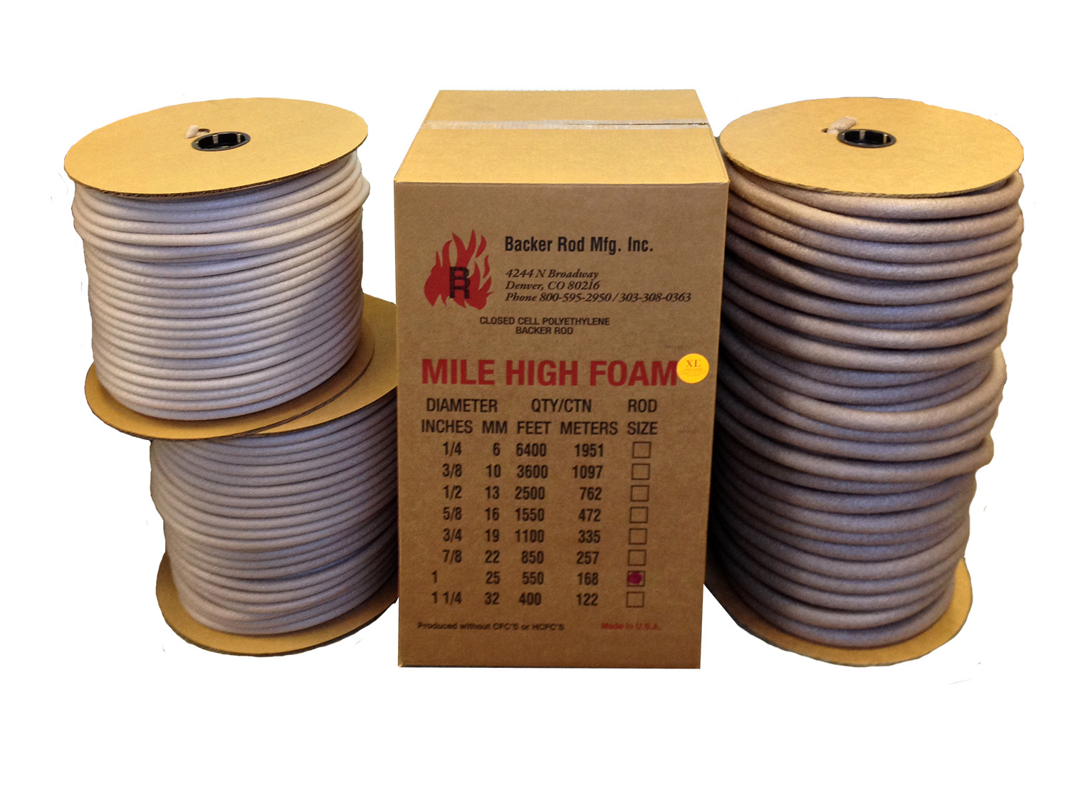 Mile High Foam XL® Backer Rod Mfg